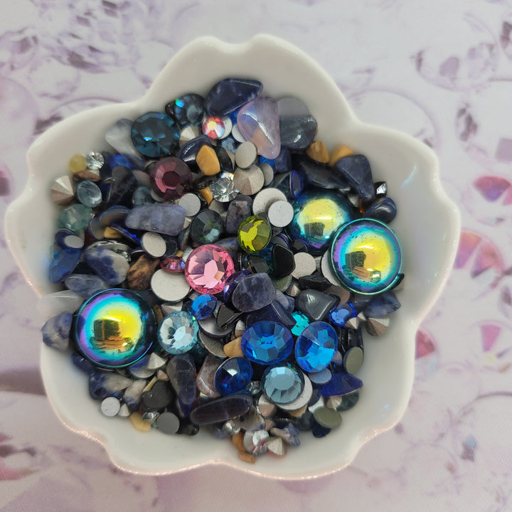 SEMI-PRECIOUS:  Sodalite Surf - Semi Precious Chip Mix