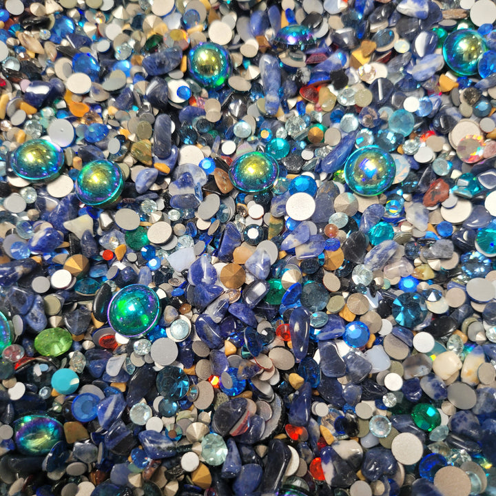 SEMI-PRECIOUS:  Sodalite Surf - Semi Precious Chip Mix