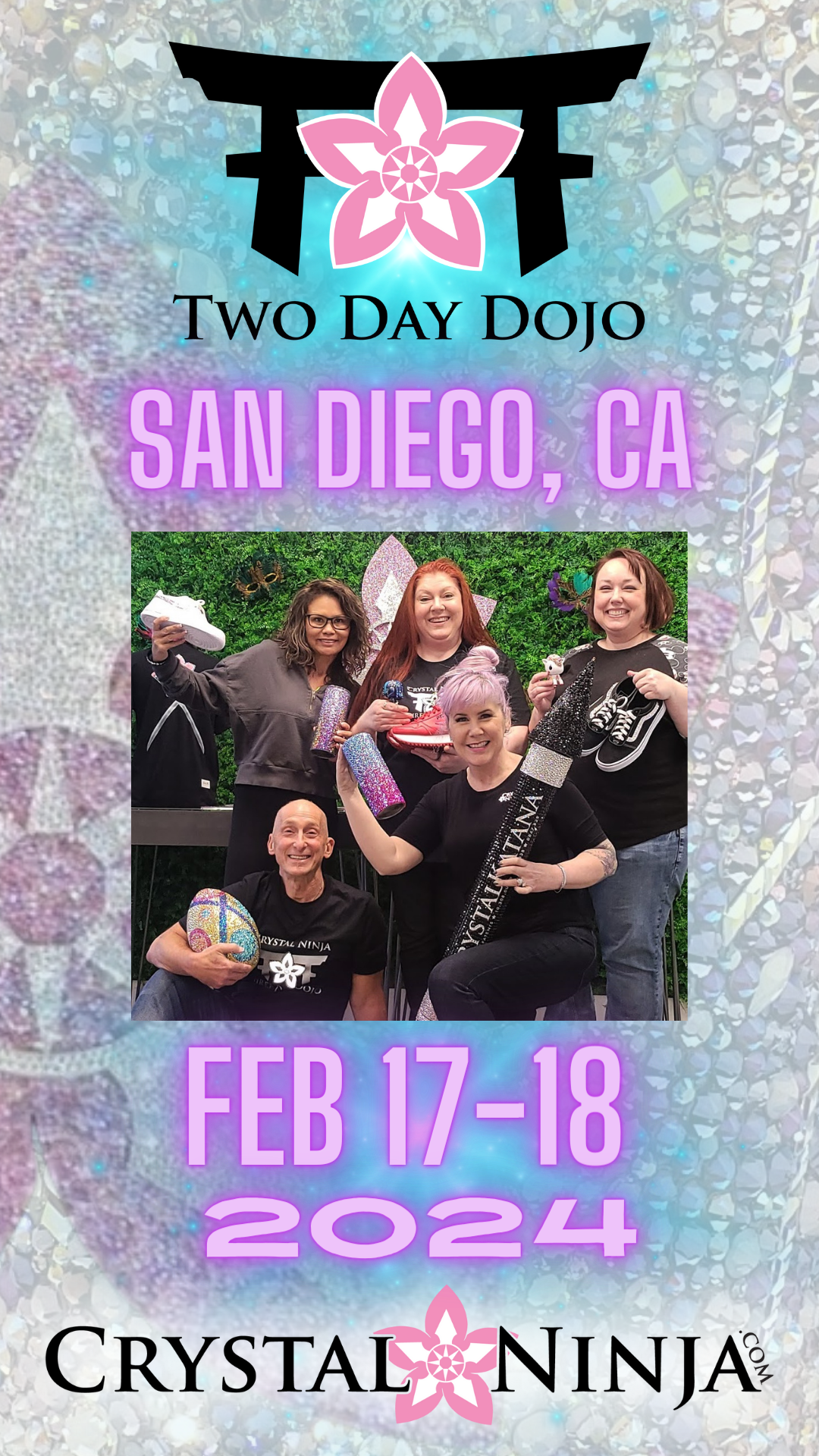 CrystalNinja Rhinestone and Bling Classes: DOJO Events