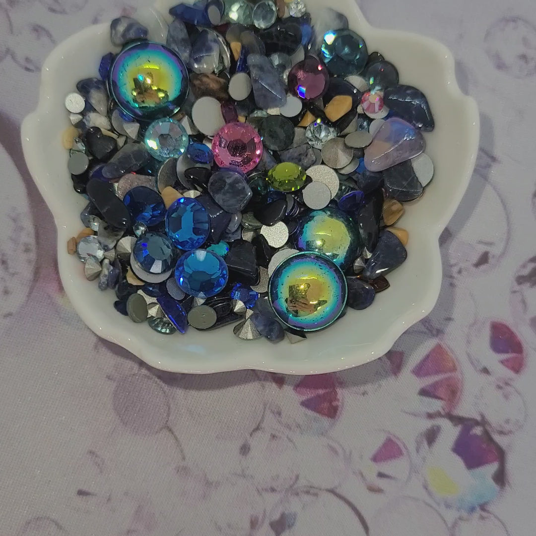 SEMI-PRECIOUS:  Sodalite Surf - Semi Precious Chip Mix