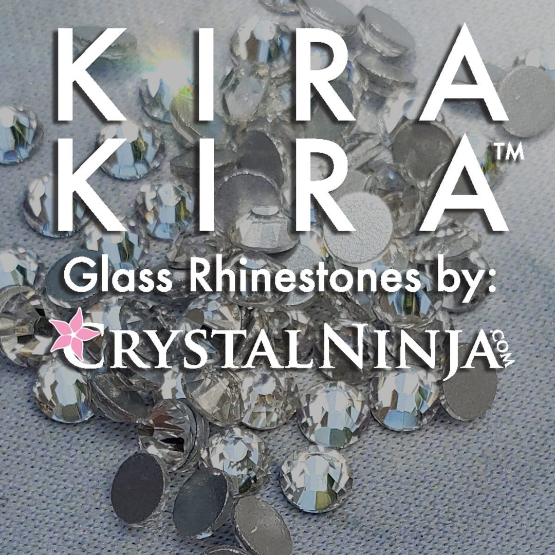 Neon Crystal White Glass Rhinestones